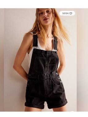 We The Free Ziggy Shortalls NWT Mineral Black